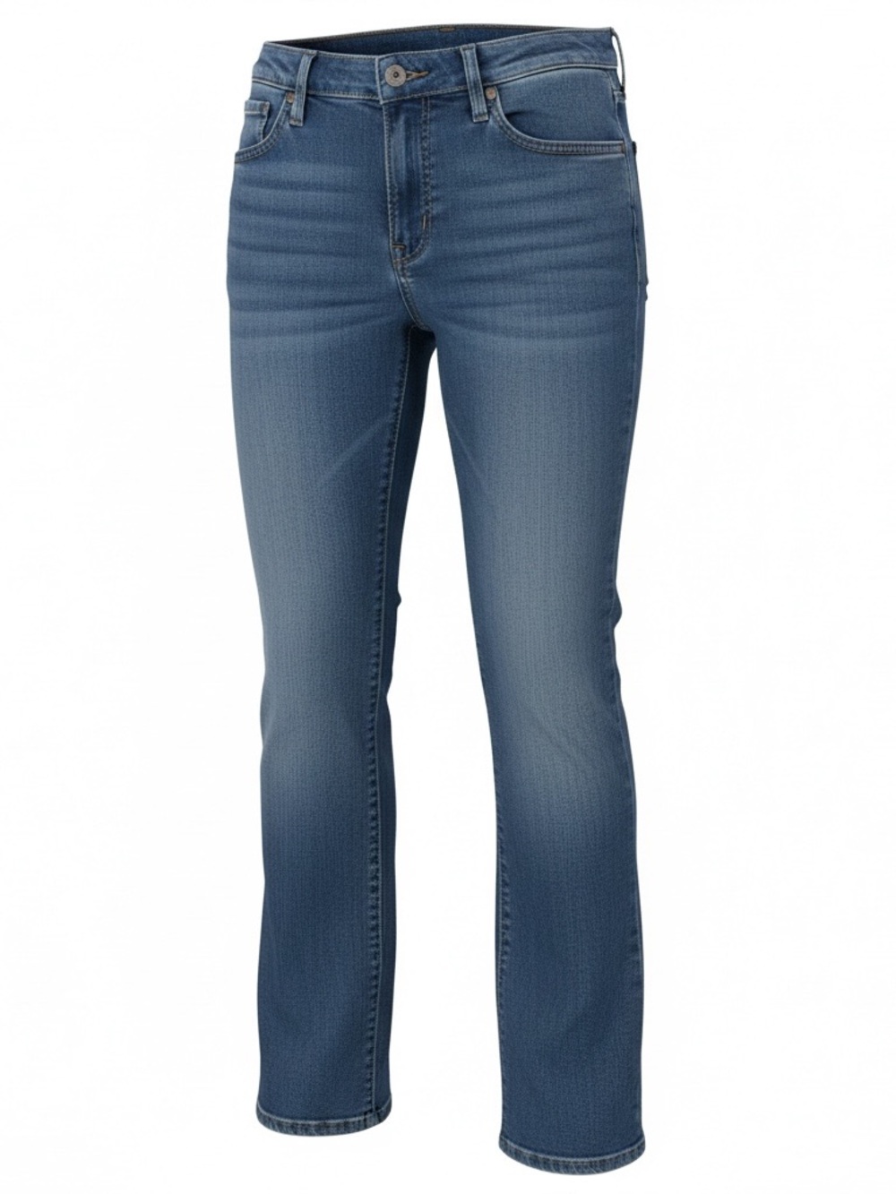 Levi’s Signature Women's Straight Leg Jeans in Mid Blue. Size 16M